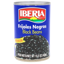 Lata de frijoles negros