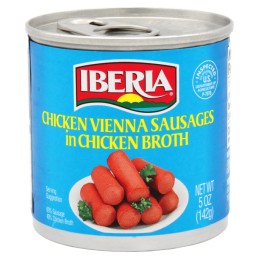 Salchichas Vienna de pollo 5 Oz